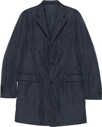 Prada Cappotto con bottoni anni 90 - Blu