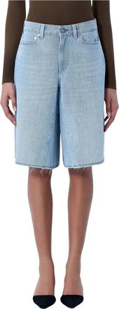 Our Legacy Midi Shorts - Dames - Denim shorts - Blauw - S - Katoen - Korte Broeken