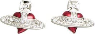 Vivienne Westwood NEW DIAMANTE HEART EARRINGS