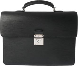 Louis Vuitton Noir Epi Leather Briefcase (Pre-Owned)