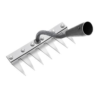OEM Rastrillo De Metal Multifuncional Para Desherbar, Rastrillo De Jard&iacute;n De 7 P&uacute;as, Rastrillo De Jard&iacute;n Port&aacute;til Para Desherbar, Herramienta De Jard&iacute;n Pa