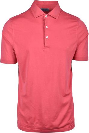 Vengera Red Tailored Fit Cotton Polo Shirt