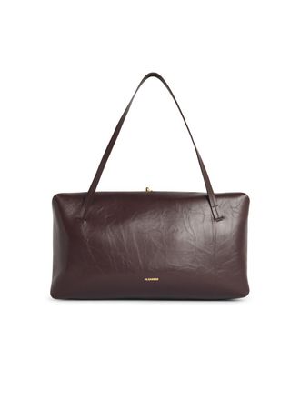 Jil Sander Borsa Lear marrone grande Goji Pillow di Jil Sander