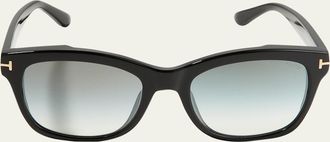 Tom Ford Lauren-02 Gradient Square Acetate Sunglasses