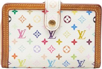 Louis Vuitton Multi-Color White Pvc Leather Wallet (Bi-Fold) (Pre-Owned)