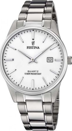 Festina F20511-2 Mens Classic Watch - Silver - One Size