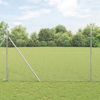 vidaXL Valla Hexagonal Plateado 1.6 X 25 M Acero Galvanizado Vidaxl