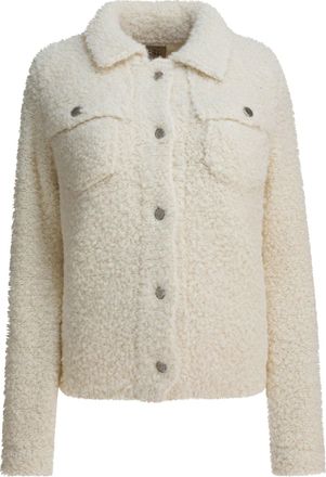 Rakkì Wool Blend Overshirt Jacket Jackets And Coats Bianco-Donna