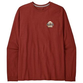 Patagonia L/S Great Waves Responsibili-Tee Longsleeve f&uuml;r Herren | rot