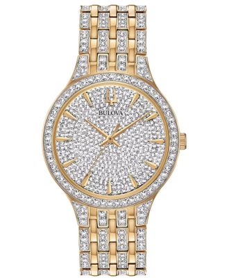 Bulova Mens Crystal Phantom 40mm Quartz Watch
