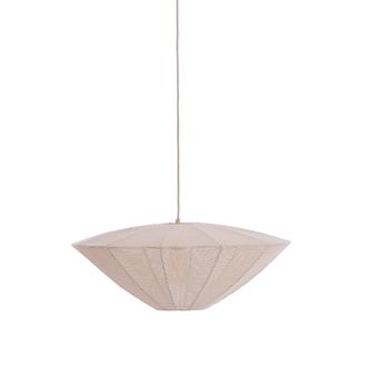 Light & Living Light&living - L&aacute;mpara Colgante - Satilla - Natural - Textil