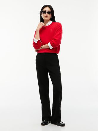 Tommy Hilfiger Womens Slim Bootcut Ponte Pant - Black - 10