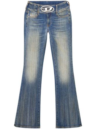 Diesel D-Propol 0cbcx flared jeans - women - Elastane/Cotton/Regenerative Cotton - 26 - Blue