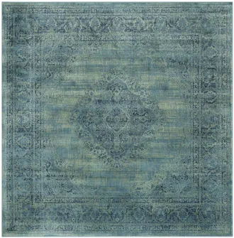 Safavieh Alfombra viscosa blu/multicolore 183 x 183 cm