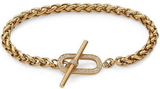 Alex and Ani Pave Toggle Chain Bracelet in Gold at Nordstrom, Size Small/medium