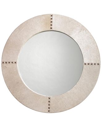 Jamie Young Co. Round Cross Stitch Mirror