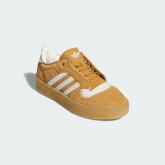adidas Originals Unisex Rivalry Crepe Shoes - Mustard Leather - Size UK 8.5