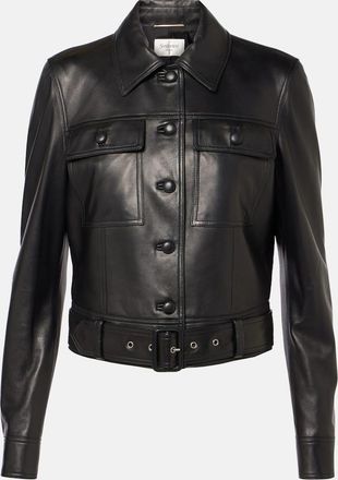 Saint Laurent Cropped leather jacket