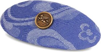 Etro Fermaglio denim con effetto jacquard - Blu