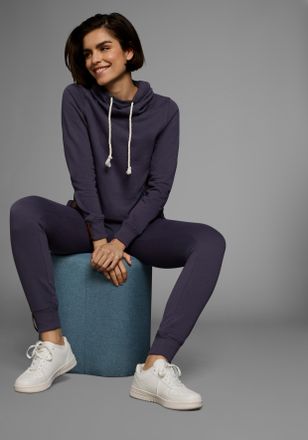 Ocean Sportswear Jogginganzug OCEAN SPORTSWEAR Essentials Joggingsuit, Damen, Gr. 34, blau (rauchblau), angeraute Sweatware, Obermaterial: 60% Baumwolle, 40% Polyester