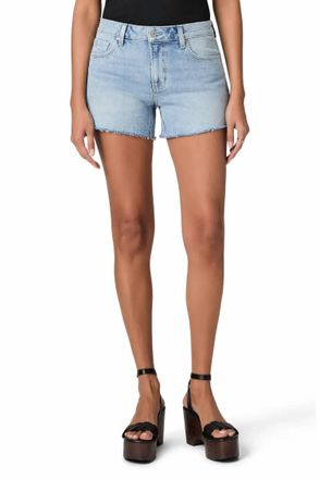 Paige Dylan Raw Hem Shorts In Harmonie Destructed