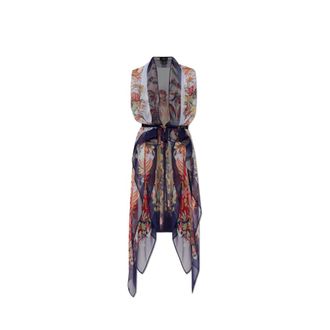 Etro Etro, Vests, female, Multicolor, Size: ONE SIZE Silk Vest with an Asymmetrical Cut