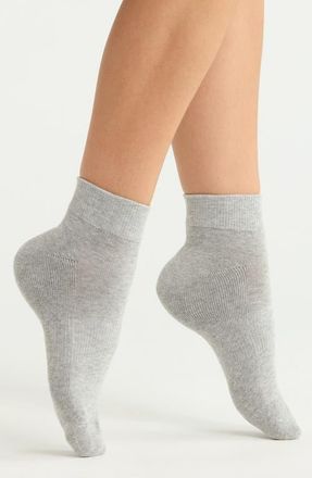 Nordstrom 3-Pack Everyday Quarter Socks in White Multi at Nordstrom, Size 9-11