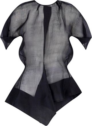 Khaite Top In Seta Nera Rumi