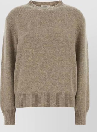 The Row cashmere noval sweater crew neck ribbed