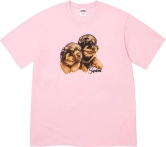 SUPREME FW26 Puppies T-Shirt Light Pink SUP-FW26-003-PNK