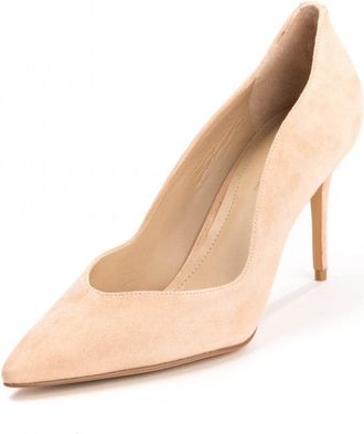 Kendall + Kylie Womens Brianna Court Heels in Peach Leather - Size UK 4
