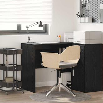 vidaXL Scrivania Rovere Nero 102 X 50 X 75 Cm Legno Multistrato - Vidaxl