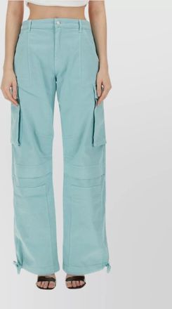 Moschino cotton cargo wide-leg trousers