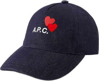 A.P.C. Unisex Cocsx-M24132 Baseball Cap Navy Synthetic