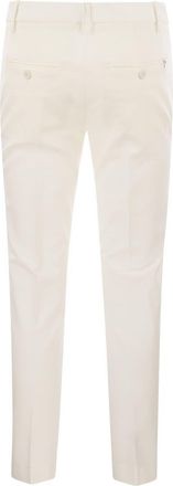 Dondup Womens Perfect - Slim Fit Stretch Trousers - Ivory - Size 25 (Waist)
