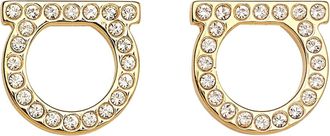 Ferragamo Gancini Crystals Earrings