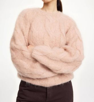 By Malene Birger Elliot Crew Neck Sweater In Rose Dust