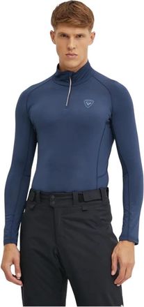 Rossignol Classique 1/2 Zip - Heren - Sportshirts - Blauw - S - Polyester - Fitness