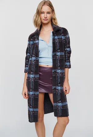 NVLT Plaid Coatigan Jacket