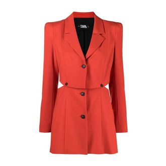 Karl Lagerfeld Blazers Rosso, Donna, Taglia: XS