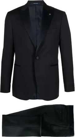 Tagliatore Luxe Single Breasted Pak - Heren - Business pakken - Zwart - M - Kostuums