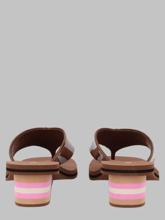 Chlo&eacute; Wedge Sandals - Brown