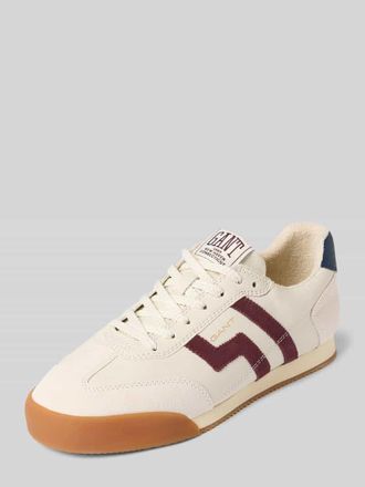 GANT Sneaker aus echtem Leder mit Logo-Pr&auml;gung Modell Beylana in Weiss, Gr&ouml;&szlig;e 39