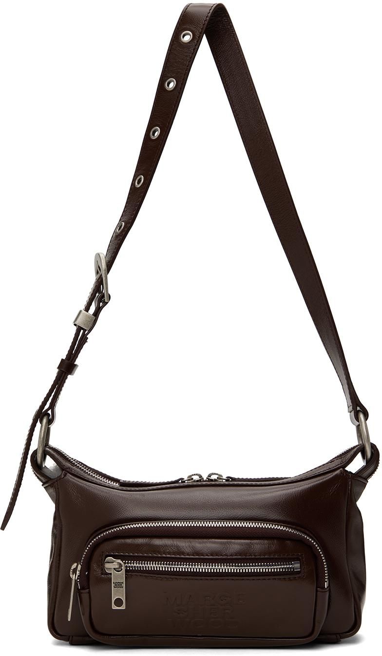 Margesherwood Brown Integrated Strap Shoulder Bag from Margesherwood Brown Integrated Strap Shoulder Bag from
