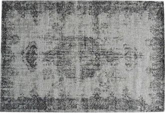 Maisons du monde Alfombra vintage tejida en jacquard gris 155 x 230 cm