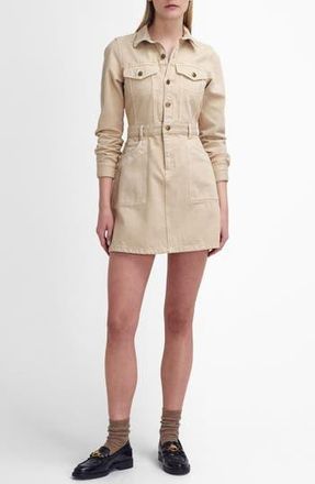 Barbour Marnie Long Sleeve Denim Dress in White Pepper at Nordstrom Rack, Size 6 Us / 10 Uk