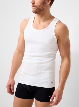 Nike Mens Dri-Fit ribbed tank undershirts 2-pack