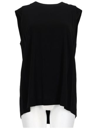 Vince Sleeveless Top with High Round Neckline