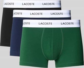Lacoste Trunks im 3er-Pack aus Baumwoll-Mix in Gruen, Gr&ouml;&szlig;e XXL