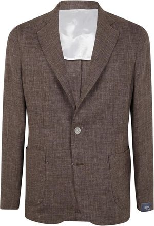 Barba Easy Single Breast Jacket - Heren - Business blazers - Bruin - 2XL - Wol - Kostuums